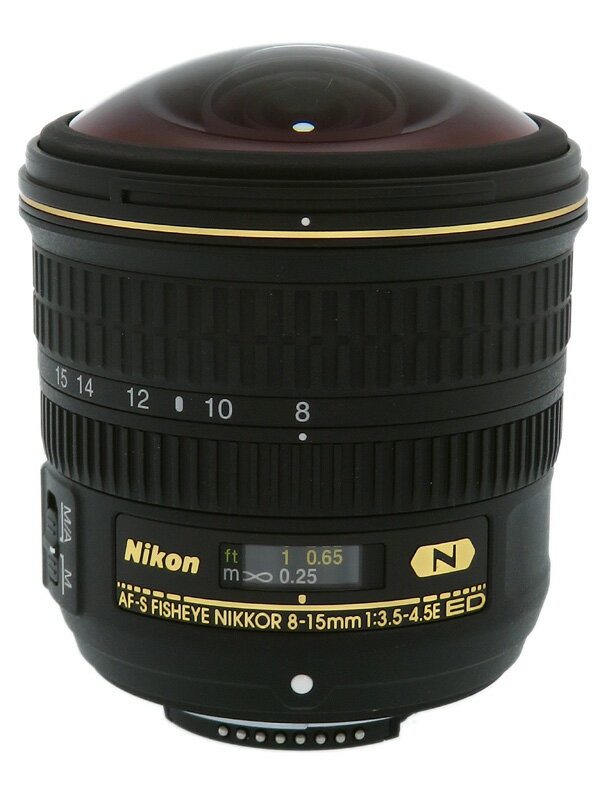 【Nikon】ニコン『AF-S Fisheye NIKKOR 8-15mm f/3.5-4.5E ED』FXフォーマット 魚眼ズーム デジタル一眼レフカメラ用レンズ 1週間保証【中古】