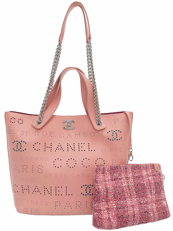 CHANEL☆スモール ショッピング バッグ☆他カラーあり CHANEL】【シルバー金具】シャネル『スモール ショッピング