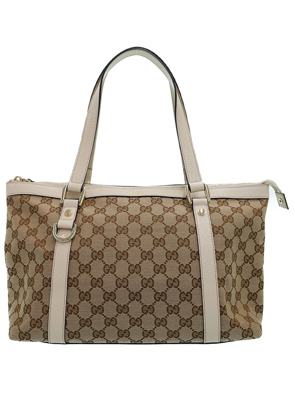 【GUCCI】グッチ『GGキャンバス アビーライン トートバッグ』141470 レディース 1週間保証【中古】(1021148200014