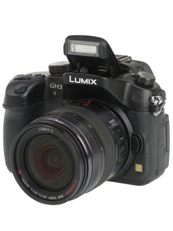 【Panasonic】パナソニック『LUMIX GH3 標準ズームレンズキット』DMC-GH3A-K 1605万画素 マイクロフォーサーズ ミラーレス一眼カメラ 1週間保証【中古】