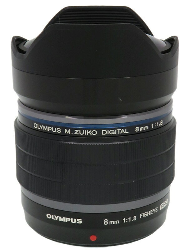 【OLYMPUS】オリンパス『M.ZUIKO DIGITAL ED 8mm F1.8 Fisheye PRO』マイクロフォーサーズ 魚眼 デジタル一眼カメラ用レンズ 1週間保証【中古】