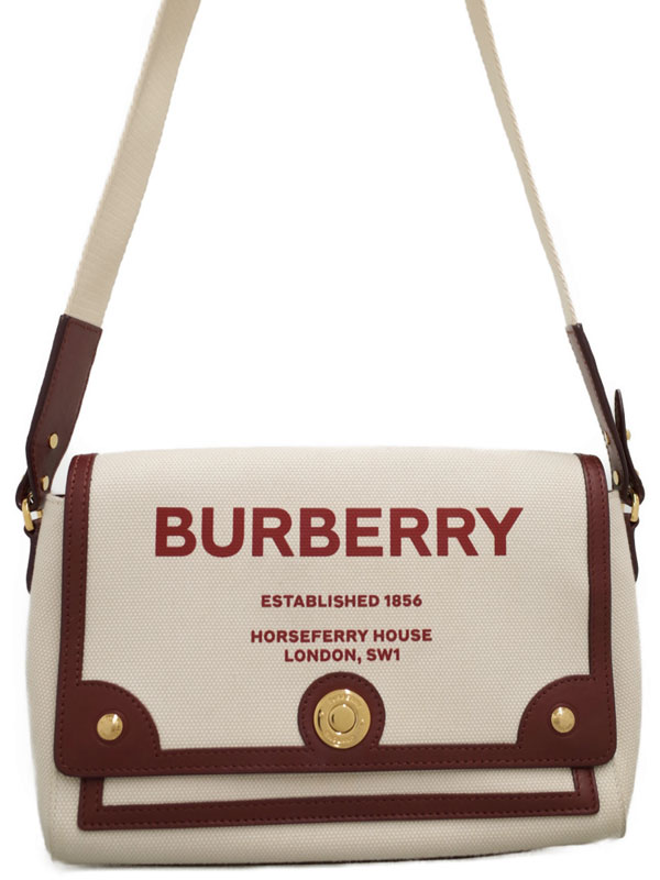 大好き BURBERRY バーバリー ショルダーバッグ ホースフェリー 中古品