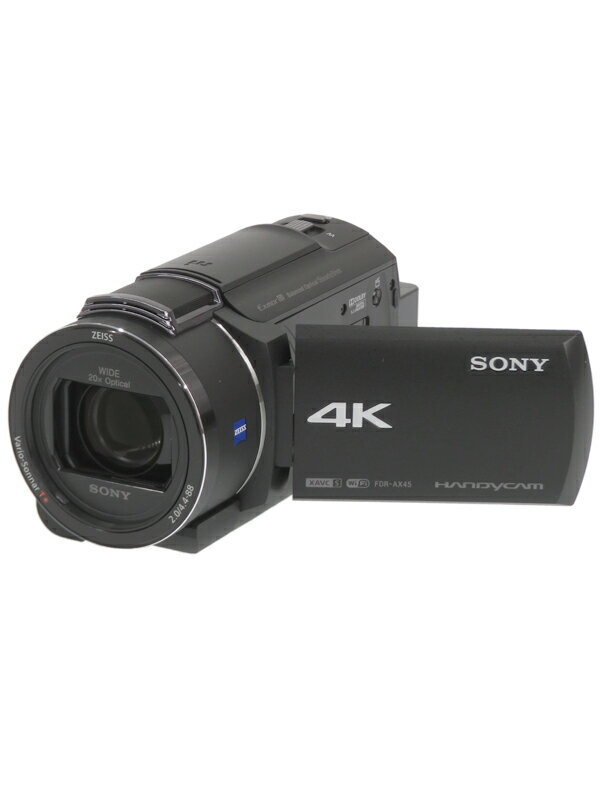 【SONY】ソニー『4Kハンディカム 64GB ブラック』FDR-AX45(B) デジタルビデオカメラ 1週間保証【中古】