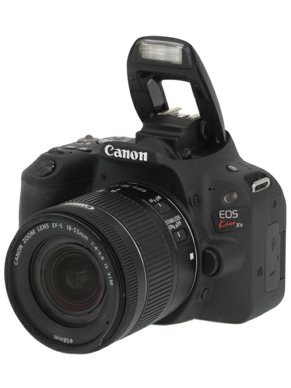 【Canon】キヤノン『EOS Kiss X9 EF-S18-55 IS STM レンズキット ブラック』デジタル一眼レフカメラ 1週間保証【中古】