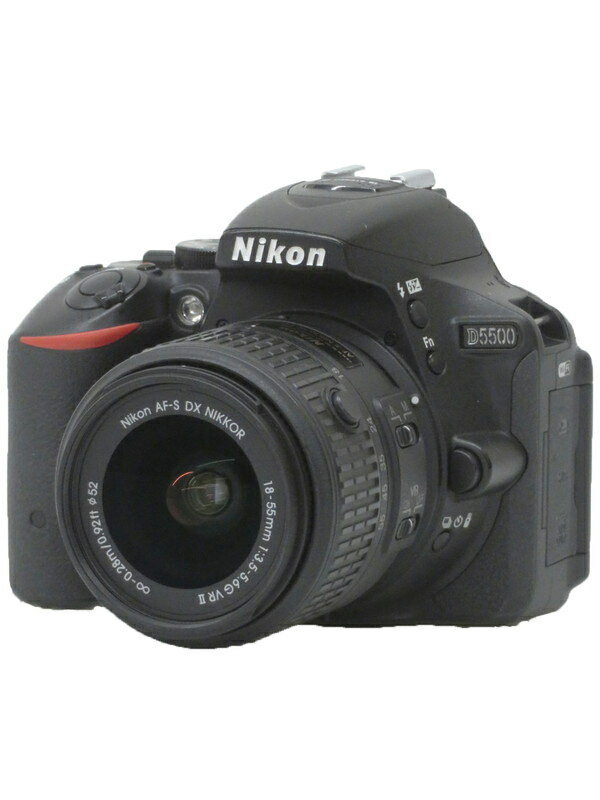 【Nikon】ニコン『D5500 18-55 VR II レンズキット ブラック』デジタル一眼レフカメラ 1週間保証【中古】