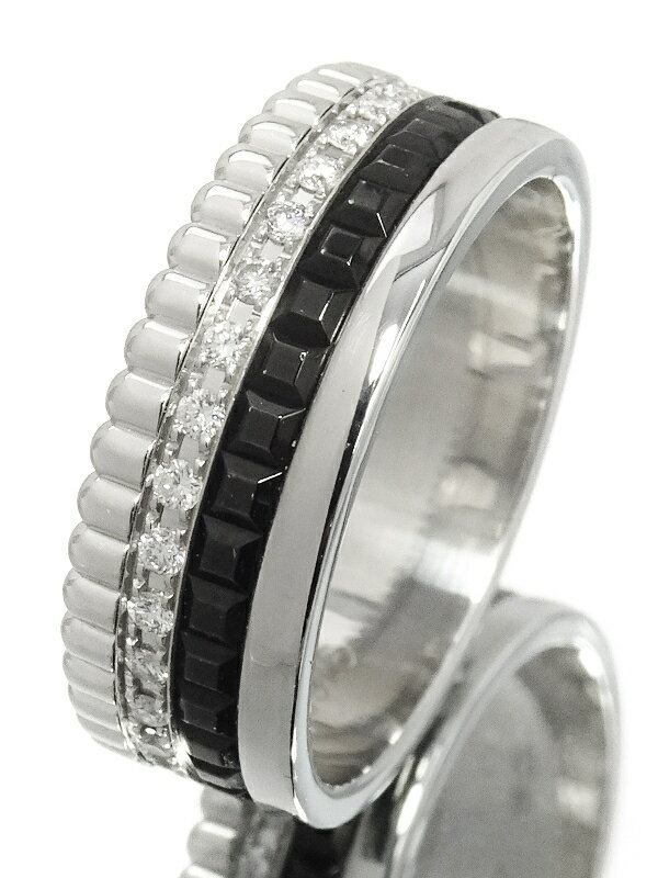 【BOUCHERON】ブシュロン『K18WG キャトル ブラック ダイヤモンド リング スモール』11号 1週間保証【中古】のサムネイル