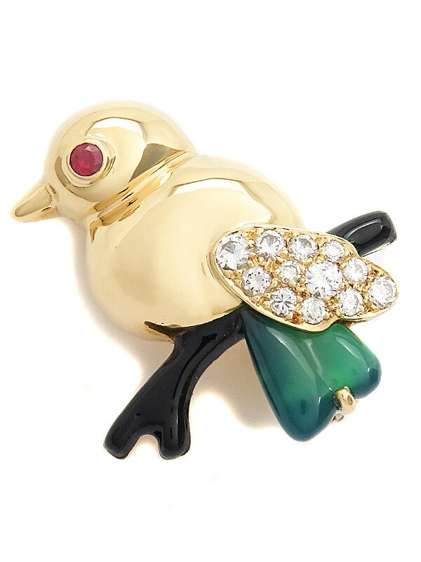 Cartier】カルティエ『K18YG 鳥モチーフ ブローチ ダイヤモンド Cartier】カルティエ『K18YG 鳥モチーフ ブローチ ダイヤモンド