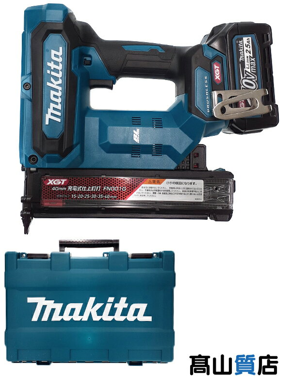 【makita】【未使用品】マキタ『40mm充電式仕上釘打 BL4025×2/充電器DC40RA・ケース付』FN001GRDX 電動工具 1週間保証【中古】