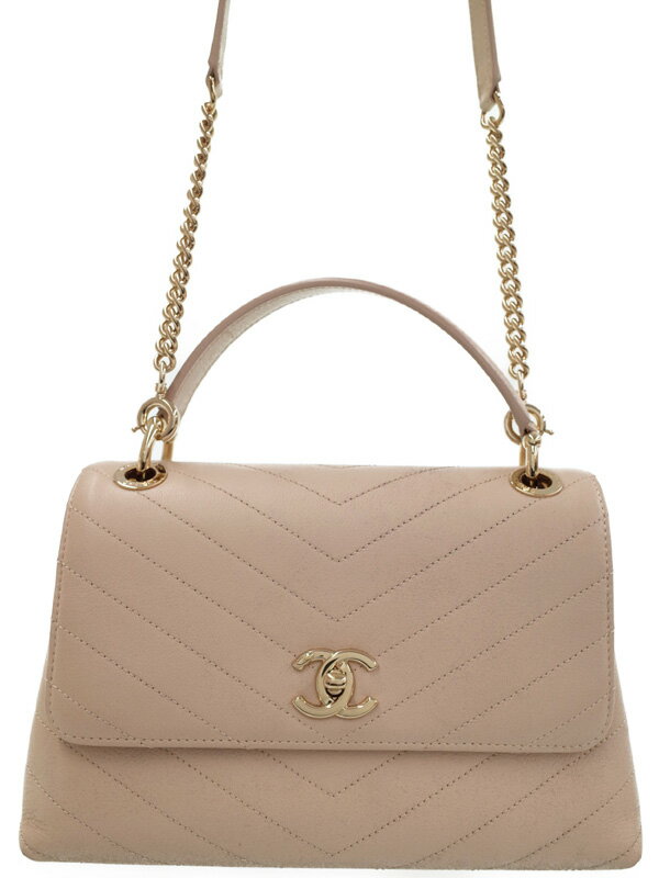CHANEL】シャネル『Vステッチ スモール トップハンドル フラップ CHANEL】シャネル『Vステッチ スモール トップハンドル フラップ