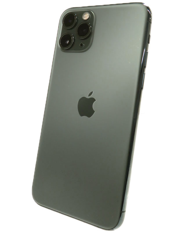【Apple】アップル『iPhone 11 Pro 256GB SIMロック解除済 ドコモ ミッドナイトグリーン』MWCC2J/A 2019年9月発売 スマートフォン 1週間保証【中古】