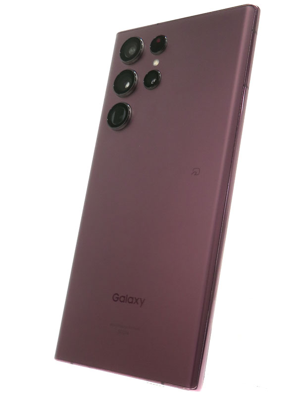 【SAMSUNG】サムスン『Galaxy S22 Ultra 256GB SIMロック解除済 au バーガンディ』SCG14 2022年4月発売 スマートフォン 1週間保証【中古】