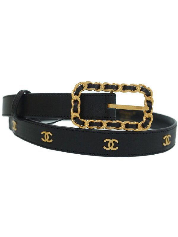 【CHANEL】シャネル『ココマーク レザーベルト size 65』A02557 レディース 1週間保証【中古】のサムネイル