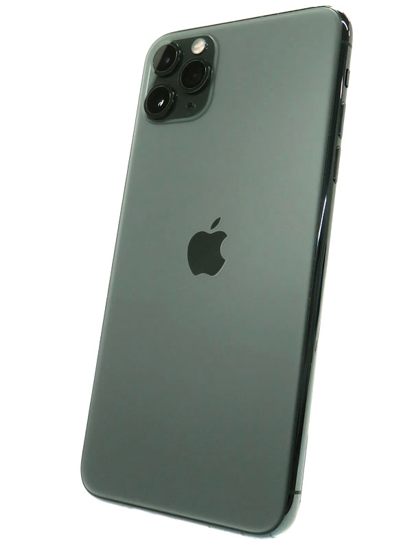 【Apple】アップル『iPhone 11 Pro Max 256GB SIMロック解除済 ソフトバンク ミッドナイトグリーン』MWHM2J/A 2019年9月発売 スマートフォン 1週間保証【中古】