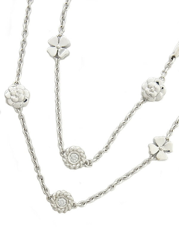 【CHANEL】シャネル『K18WG カメリア ダイヤモンド ネックレス』1週間保証【中古】のサムネイル