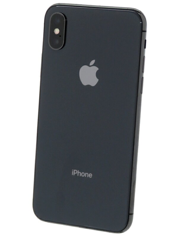 【Apple】アップル『iPhone X 64GB SIMロック解除済 au スペースグレイ』MQAX2J/A 2017年11月発売 スマートフォン 1週間保証【中古】