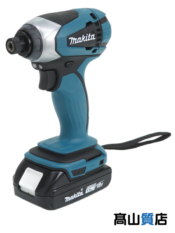 【makita】【未使用品】マキタ『18V 充電式インパクトドライバ 1.5Ah×2/充電器/ケース付 青』TD146DSHX 1週間保証【中古】