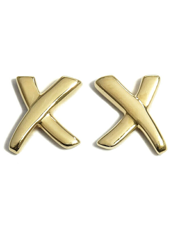 TIFFANY＆Co.】ティファニー『K18YG キス ピアス』1週間保証【中古