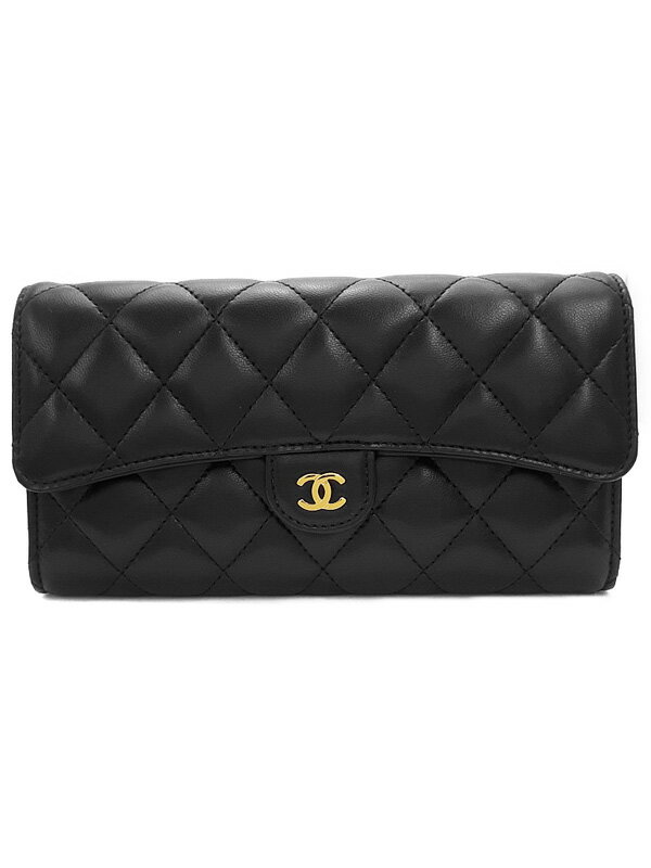 【CHANEL】シャネル『マトラッセ 二つ折り長財布』A80758