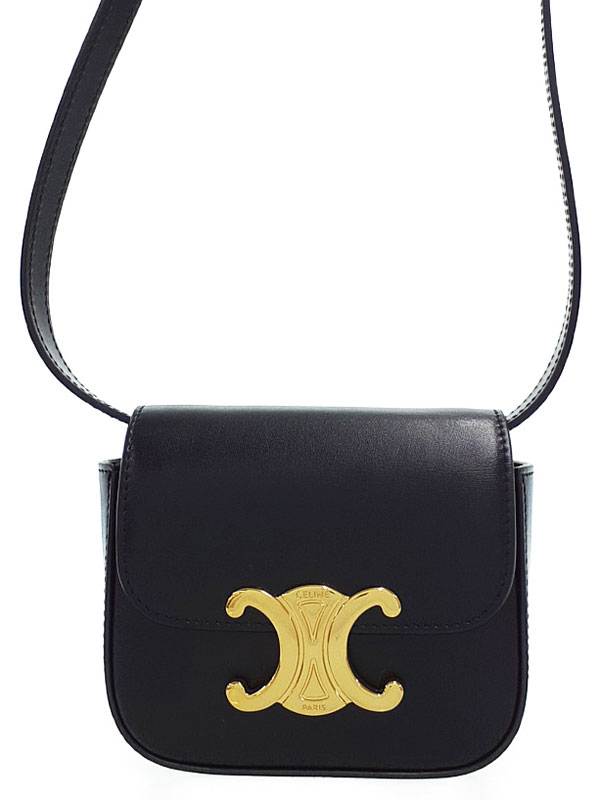 【CELINE】セリーヌ『ミニ トリオンフ ショルダーバッグ』10I513DPV.38NO レディース 1週間保証【中古】のサムネイル