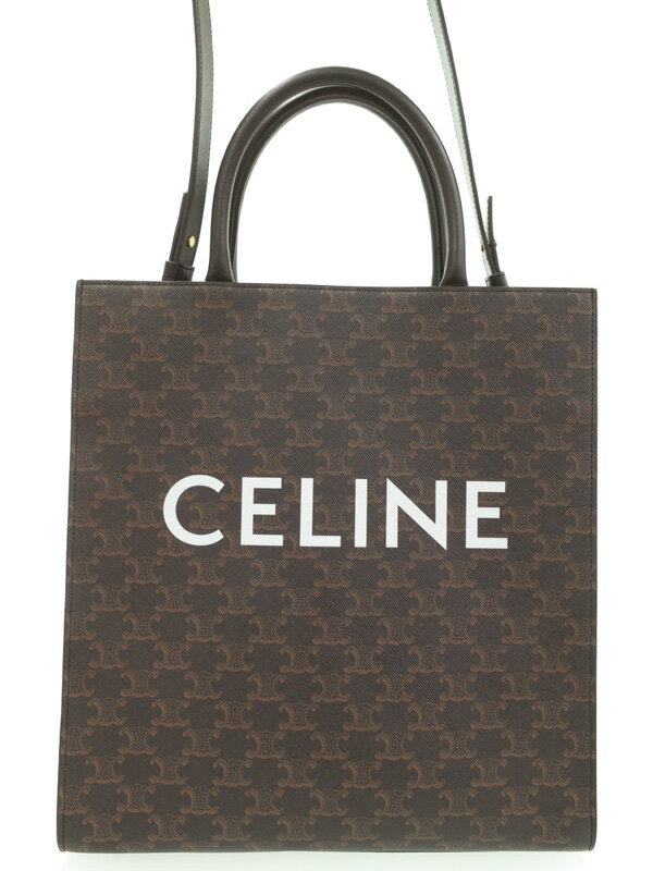 国内発送/CELINE/マイクロ バーティカル カバ トリオンフ CELINE】セリーヌ『トリオンフ ミディアム バーティカル カバ