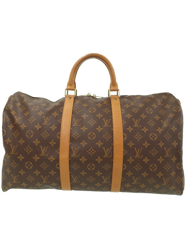 【LOUIS VUITTON】ルイヴィトン『モノグラム キーポル50』M41426 メンズ レディース ボストンバッグ 1週間保証【中古】