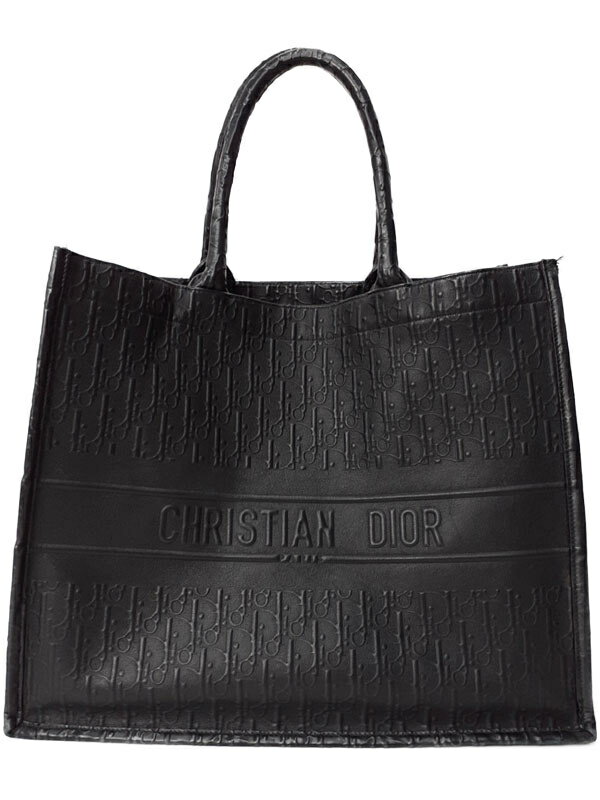 【Christian Dior】クリスチャンディオール『ディオール ブックトート ラージ』メンズ レディース トートバッグ 1週間保証【中古】