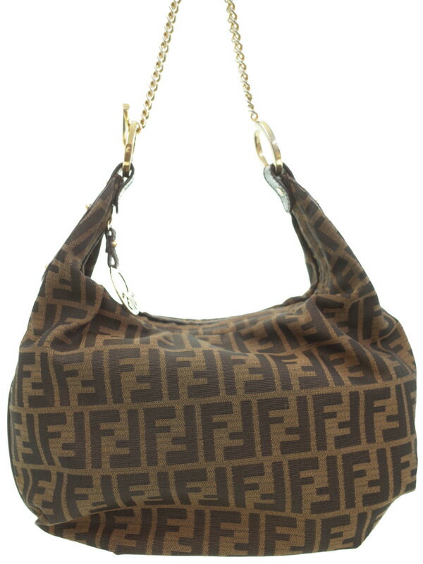 FENDI】フェンディ『ズッカ柄 チェーン ホーボーバッグ』8BR581 FENDI】フェンディ『ズッカ柄 チェーン ホーボーバッグ』8BR581