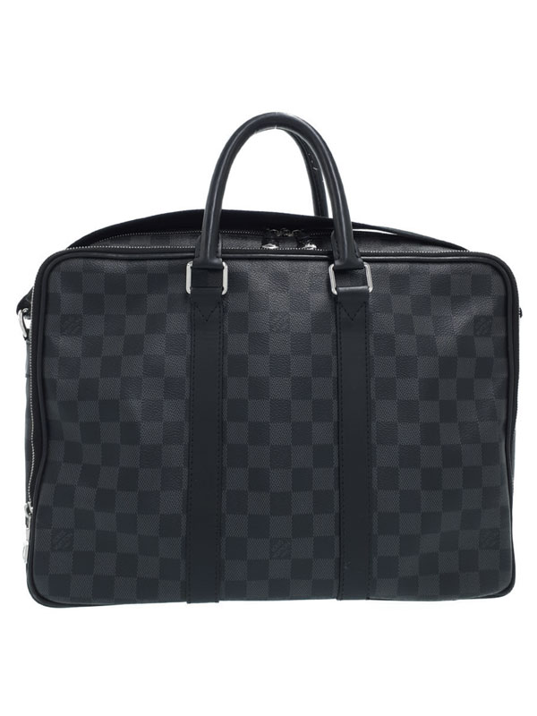 【LOUIS VUITTON】ルイヴィトン『ダミエ グラフィット イカールNM』N40007 メンズ ビジネスバッグ 1週間保証【中古】