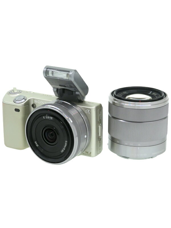 【SONY】ソニー『α NEX-5 ダブルレンズキット ゴールド』NEX-5D(N) 2011年2月発売 ミラーレス一眼カメラ 1週間保証【中古】