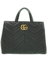 【GUCCI】グッチ『GGマーモント キルティング トップハンドルバッグ』448054 レディース ハンドバッグ 1週間保証【中古】