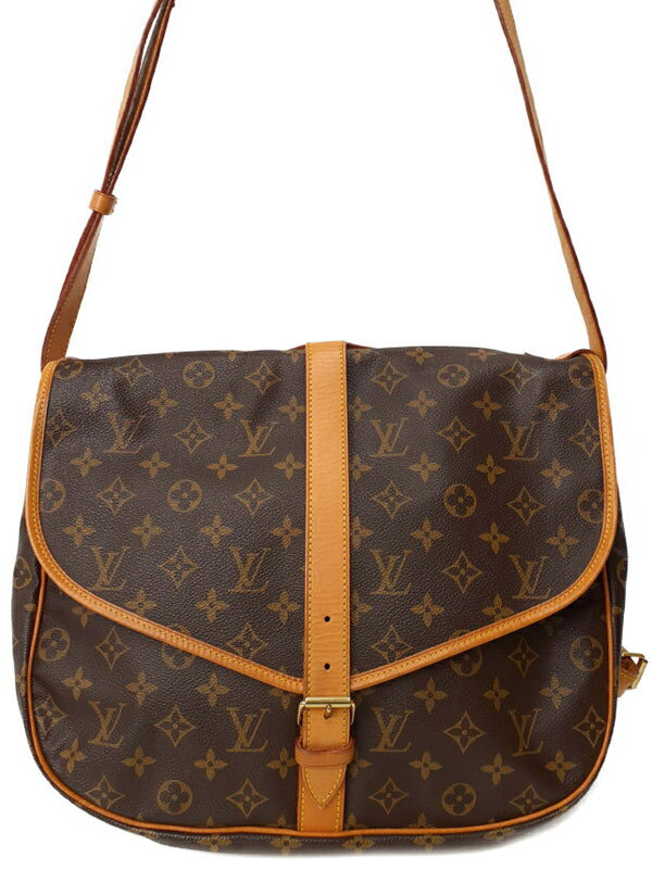 【LOUIS VUITTON】ルイヴィトン『モノグラム ソミュールGM』M42254 レディース ショルダーバッグ 1週間保証【中古】