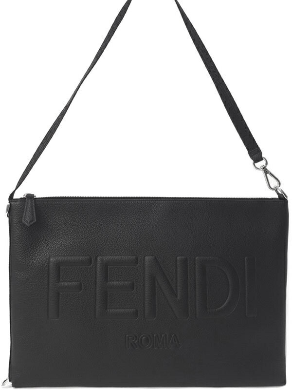 【FENDI】フェンディ『ロゴ 2WAYクラッチバッグ』7N0136 メンズ レディース 2WAYバッグ 1週間保証【中古】