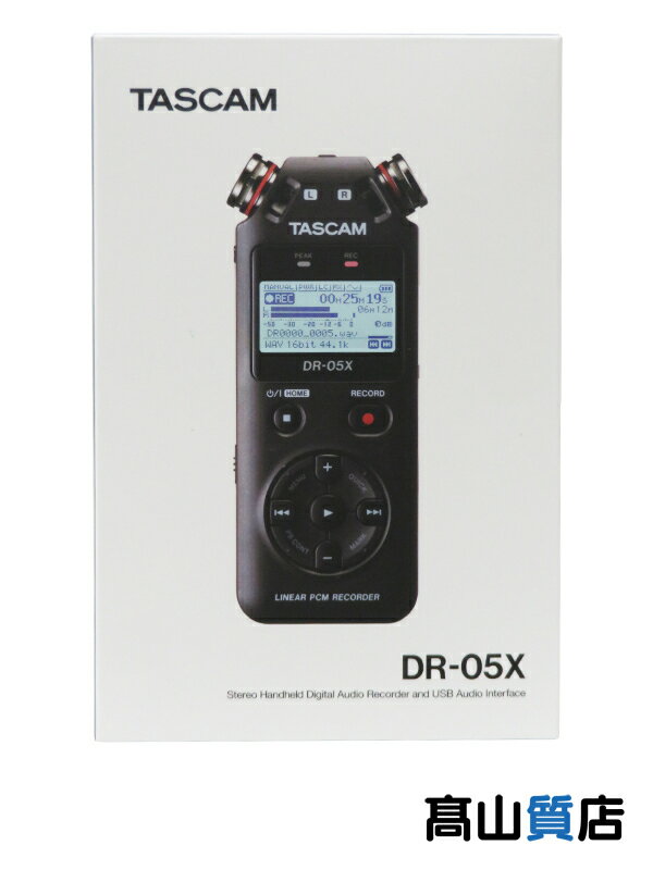 【TASCAM】【未使用品】タスカム『ステレオオーディオレコーダー/USBオーディオインターフェース』DR-05X 音響機器 1週間保証【中古】