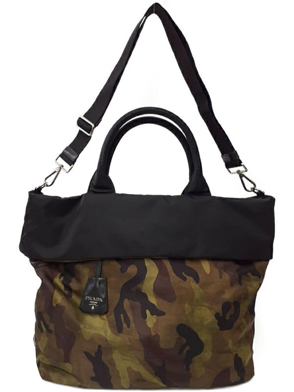 PRADA】プラダ『カモフラージュ リバーシブル 2WAYトートバッグ PRADA】プラダ『カモフラージュ リバーシブル 2WAYトートバッグ