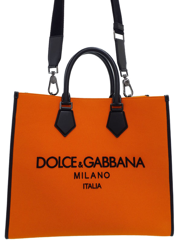 【DOLCE＆GABBANA】ドルチェアンドガッバーナ『ショッピングバッグ』レディース 2WAYバッグ 1週間保証【中古】