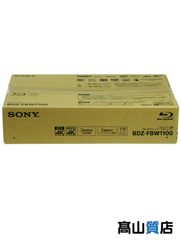 SONY̤ۡʡۥˡ4K塼ʡ¢Ultra HD ֥롼쥤/DVD쥳 1TB 2塼ʡBDZ-FBW1100 2021ǯǥ 1ݾڡš