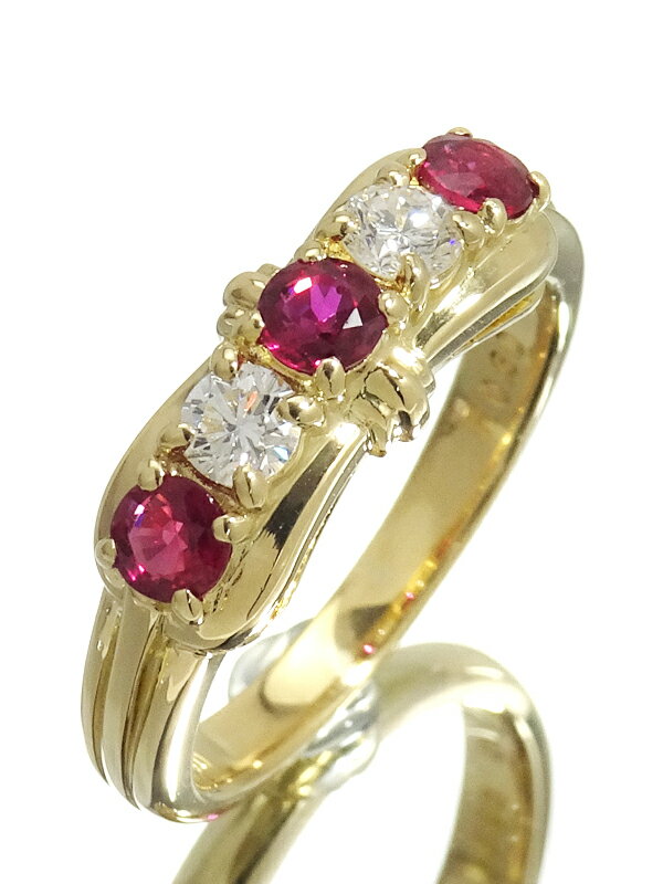 POLA】ポーラ『K18YG ルビー0.60ct ダイヤモンド0.30ct リング POLA】ポーラ『K18YG ルビー0.60ct ダイヤモンド0.30ct リング