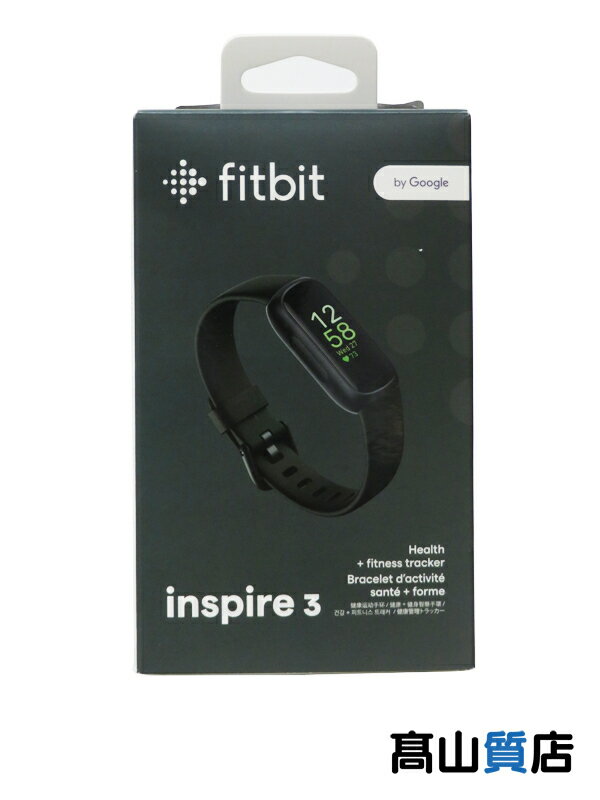 fitbit】【未使用品】フィットビット『inspire 3 ミッドナイト fitbit】【未使用品】フィットビット『inspire 3 ミッドナイト