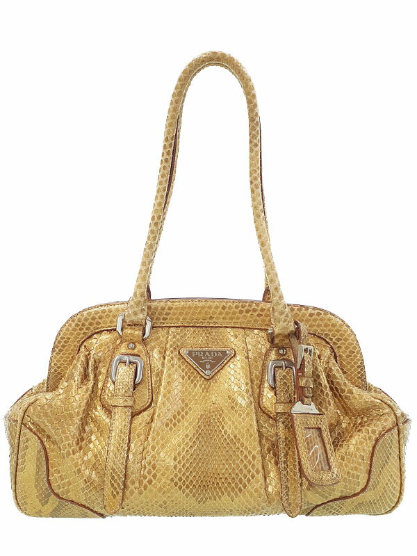 PRADA】プラダ『パイソン ハンドバッグ』レディース PRADA】プラダ『パイソン ハンドバッグ』レディース