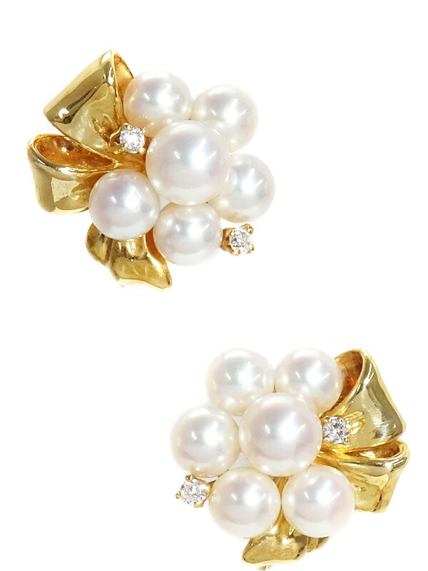 TASAKI】タサキ『K18YG パール ダイヤモンド0.03ct 0.03ct TASAKI】タサキ『K18YG パール ダイヤモンド0.03ct 0.03ct