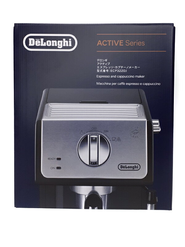 10倍ポイントゲット☆エントリーショップ限定】<br>デロンギ ECP3220J-BK 10倍ポイントゲット☆エントリーショップ限定】<br>デロンギ ECP3220J-BK