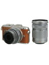 【OLYMPUS】オリンパス『OLYMPUS PEN E-PL8 EZダブルズームキット ブラウン』2016年11月発売 ミラーレス一眼カメラ 1週間保証【中古...