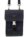 【PRADA】プラダ『Re-Nylon スマートフォンケース』2ZH109 メンズ レディース ショルダーバッグ 1週間保証【中古】