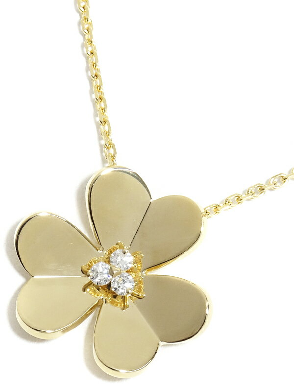 【Van Cleef ＆ Arpels】ヴァンクリーフ&アーペル『K18YG フリヴォル ペンダント ネックレス 3Pダイヤ ラージモデル』1週間保証【中古】のサムネイル