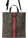 【GUCCI】グッチ『GGカレイド ウェブ ソフトGGスプリーム トートバッグ』450950 メンズ 2WAYバッグ 1週間保証【中古】