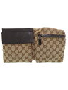 【GUCCI】グッチ『GGキャンバス ウエストポーチ』28566 メンズ ボディバッグ 1週間保証【中古】