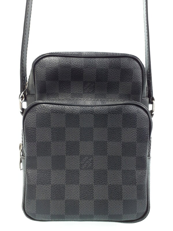 【LOUIS VUITTON】ルイヴィトン『ダミエ グラフィット レム』N41446 メンズ ショルダーバッグ 1週間保証【中古】