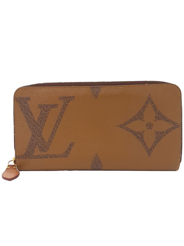 【LOUIS VUITTON】ルイヴィトン『ジャイアント モノグラム リバース ジッピーウォレット』M67687 レディース ラウンドファスナー長財布 1週間保証【中古】