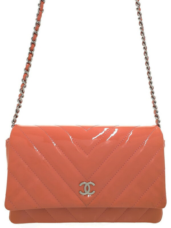 【CHANEL】シャネル『Vステッチ チェーンショルダーバッグ』レディース 1週間保証【中古】