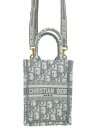【Christian Dior】クリスチャンディオール『ディオール オブリーク ブックトート ミニ フォンバッグ』S5555CRIW_M932 レディース 2W...